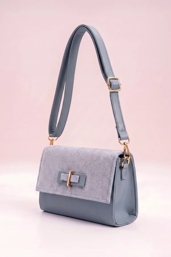 56 Rovista Fineur Crossbody Mini Pixie - Dusty Blue